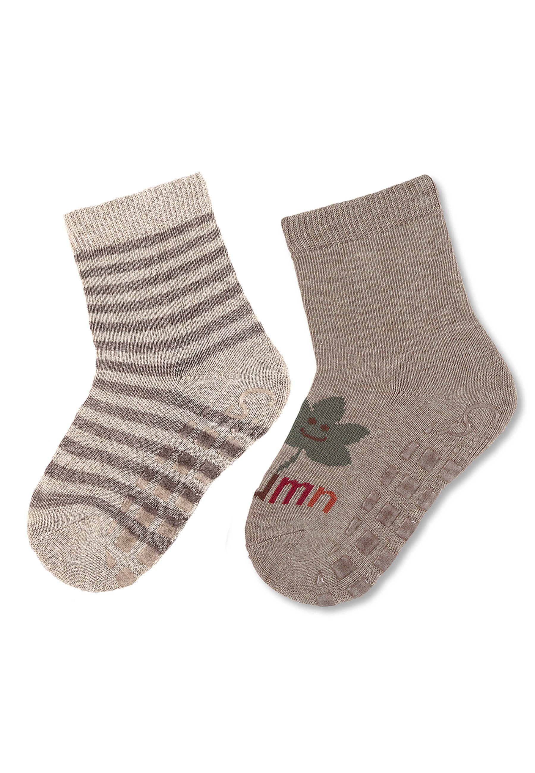 Sterntaler® ABS-Socken ABS-Söckchen Autumn + Ringel, 2er-Pack