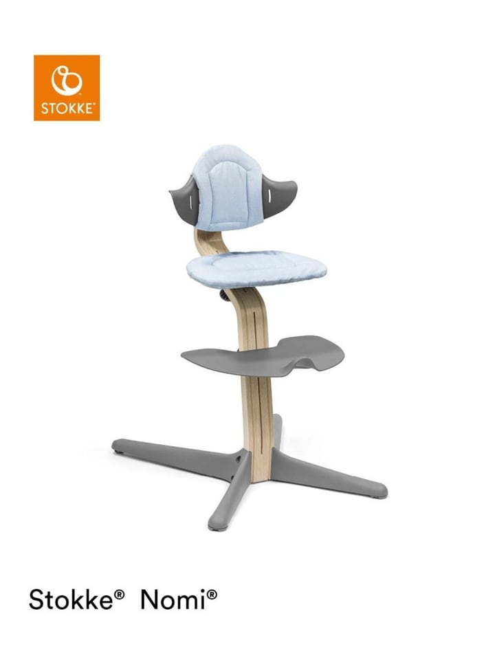Stokke Nomi® Treppenhochstuhl Kissen grey/blue in Blau ab 0 Monate günstig kaufen onesize