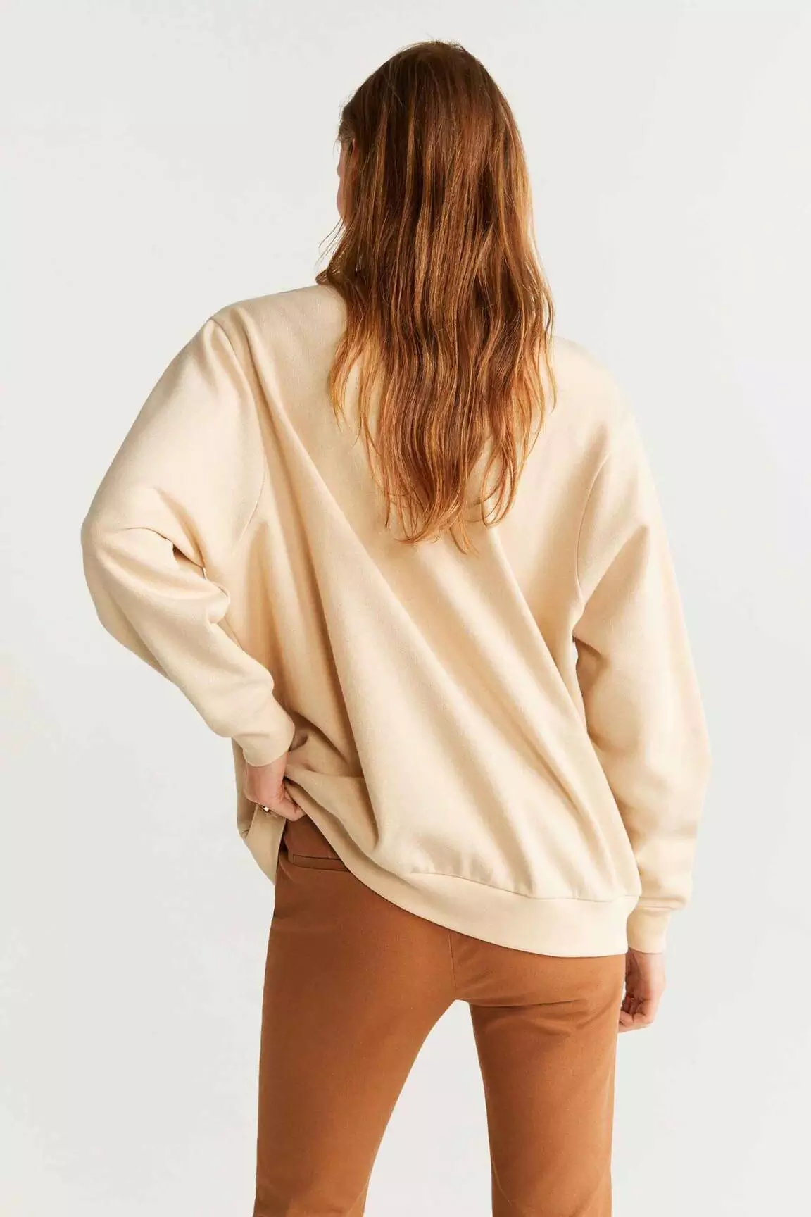 Mango Sweats Femme couleur beige