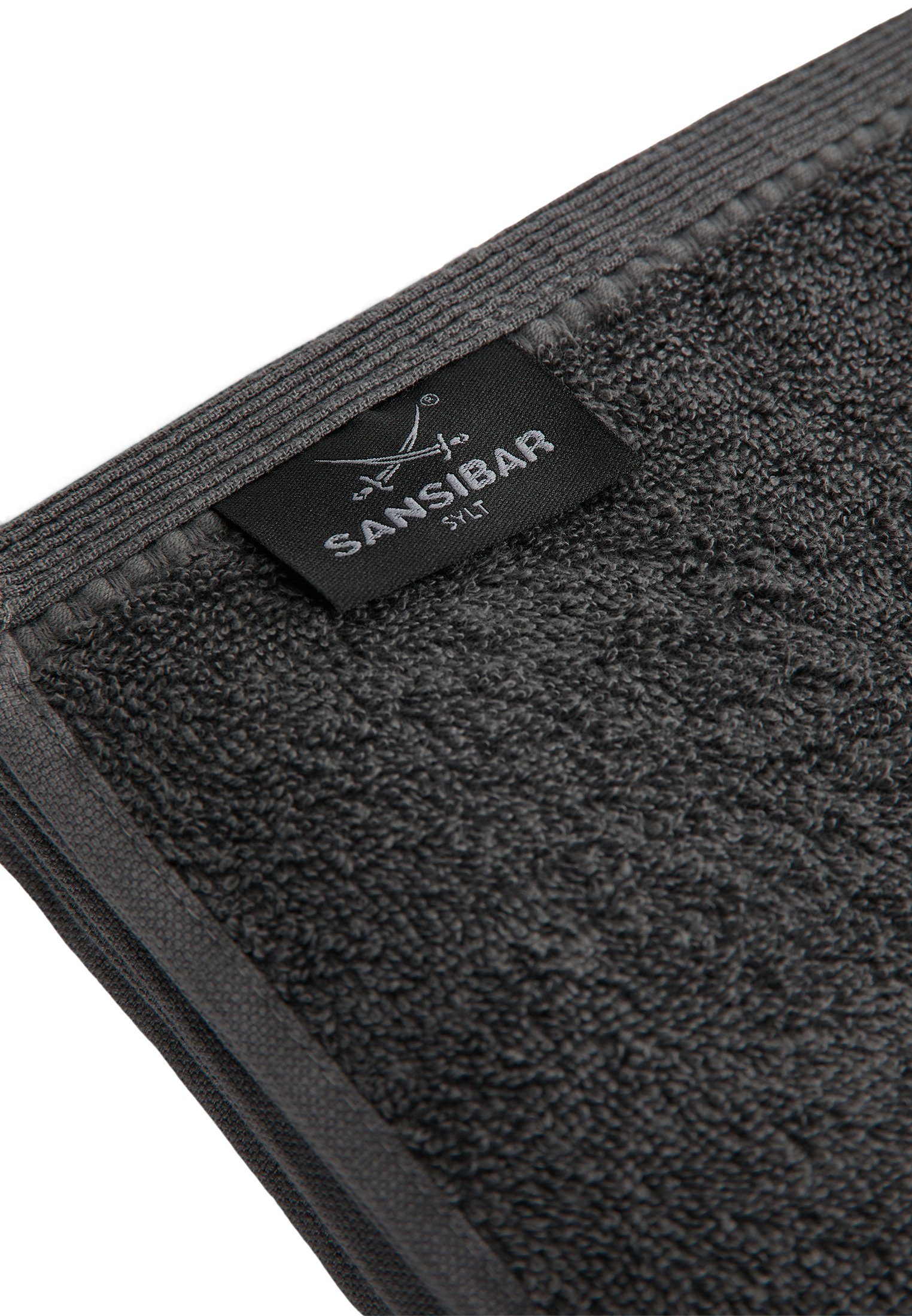 Sansibar Sylt Badetücher Sansibar Sylt Badetuch Saunatuch 2er Set Frottier-Serie „Classic“, hochwertig gesticktes Sansibar Säbel-Logo, hautfreundlich
