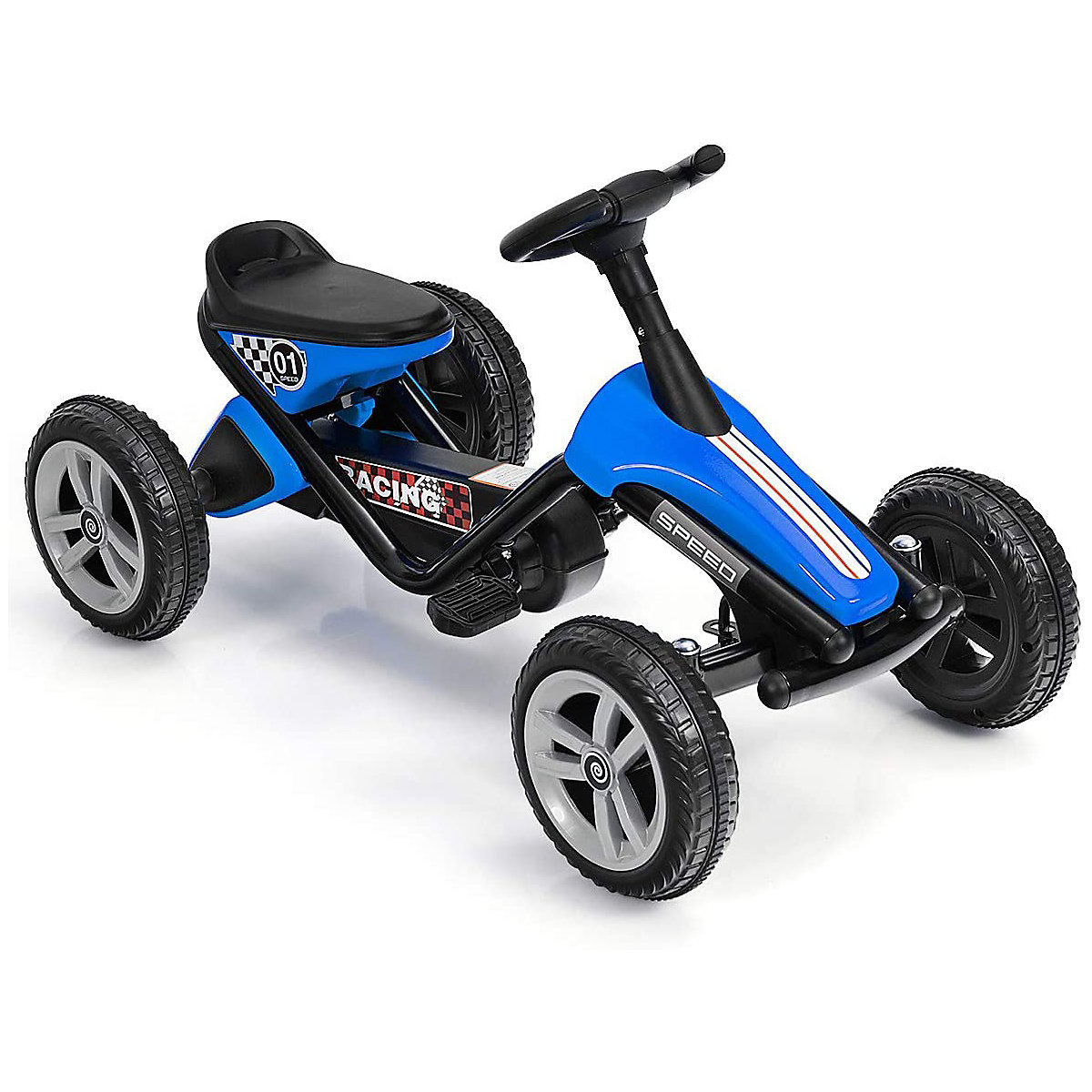 Go-Kart mit Pedalen Fahrzeug Tretauto mit 4 Rädern