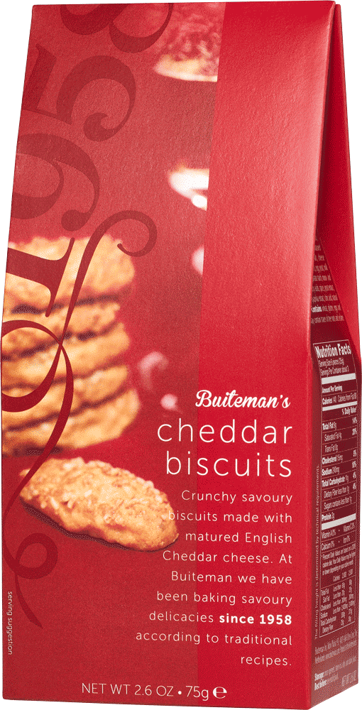 Buiteman bv Cheddar Cheese Biscuits, Käsecracker