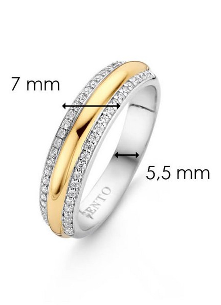 FEEL YOU - Inel Milano acoperit cu zirconiu cubic 12144ZY