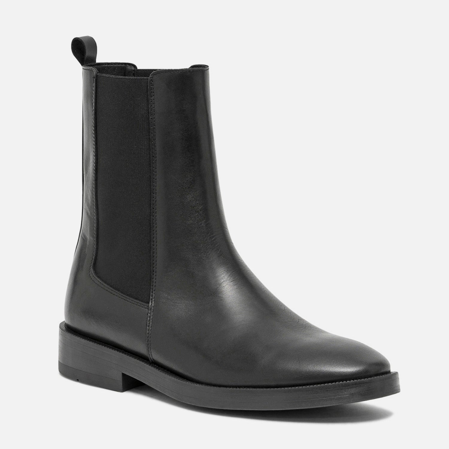 Chelsea boots noir éco-conçu en cuir