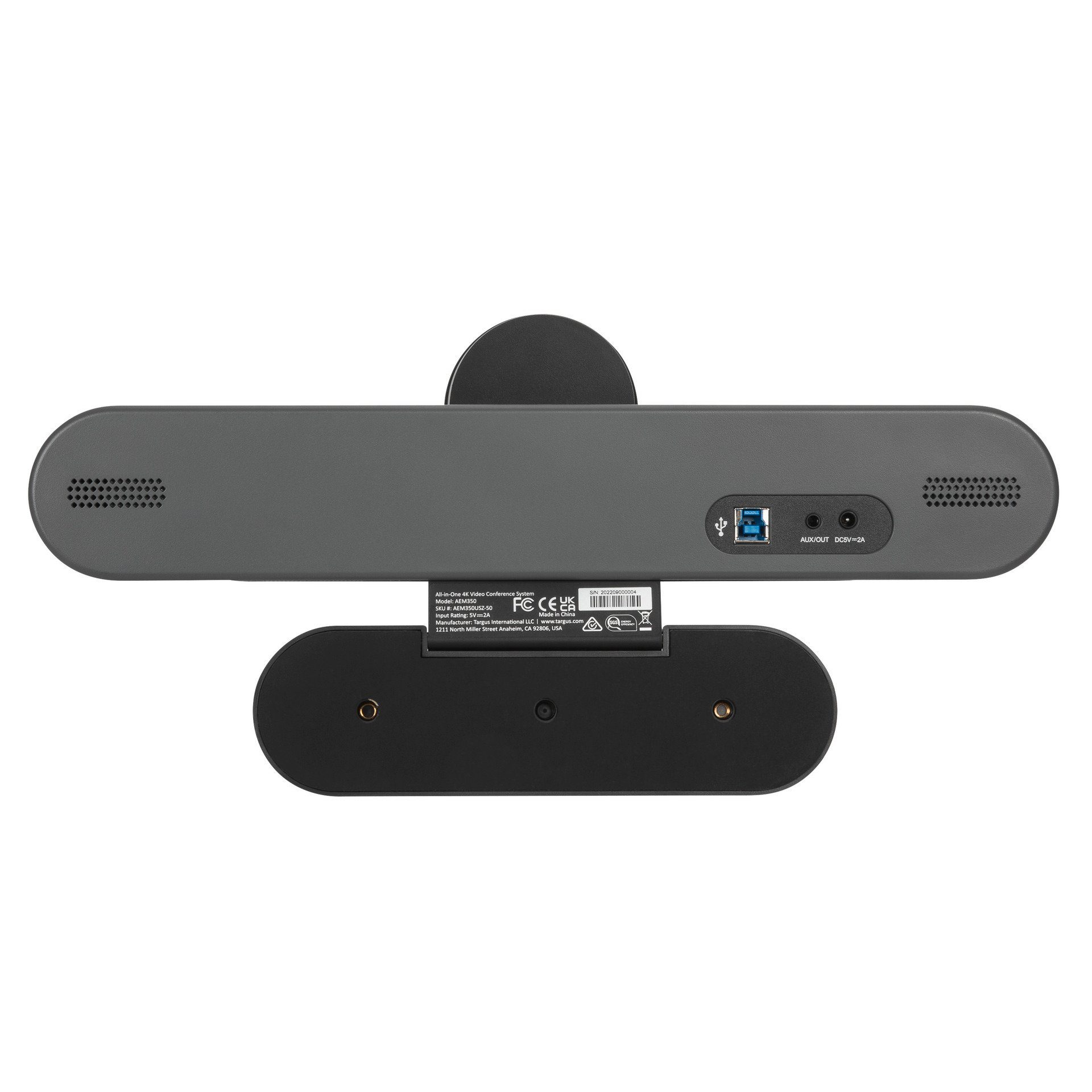 Targus All-in-One 4K Conference System Webcam (4K Ultra HD, Mit EU Netzteil)