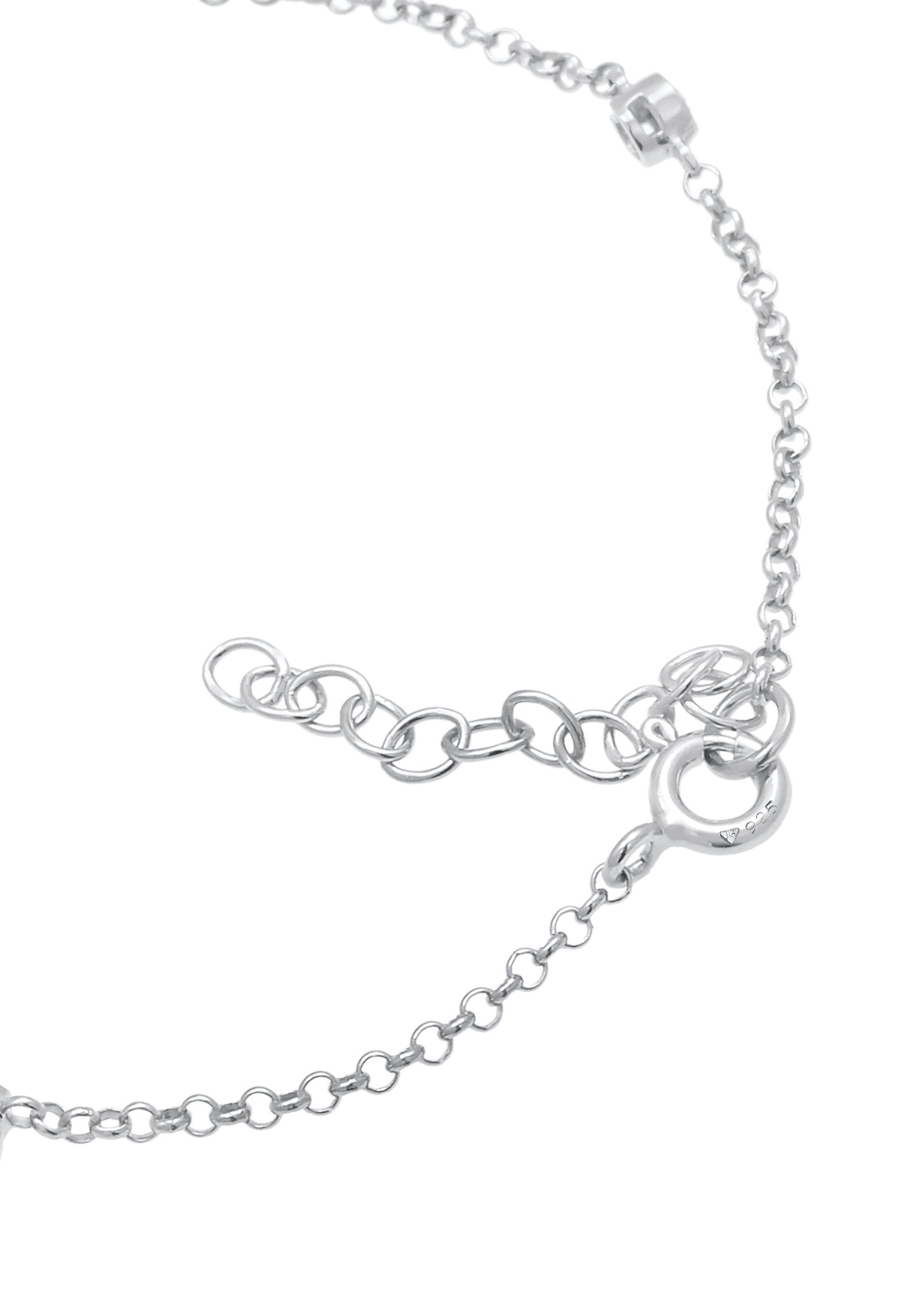 Collana da donna Elli, delicatamente scintillante con cristalli in argento sterling 925.