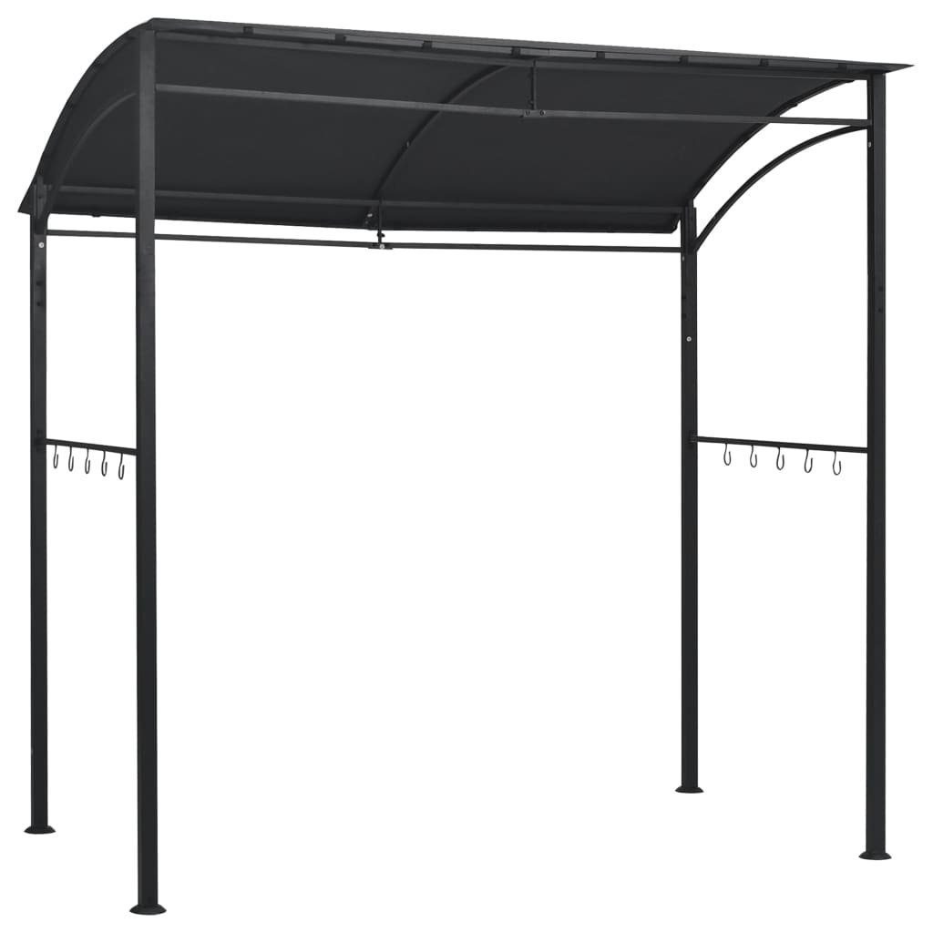 DOTMALL Grillpavillon aus massivem Stahl Grillpavillon mit Flammenschutzdach 215x150x220 cm