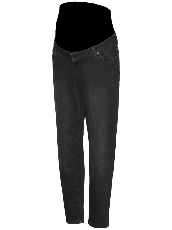 Vero Moda Mom Fit Umstandsjeans in Black Denim günstig kaufen