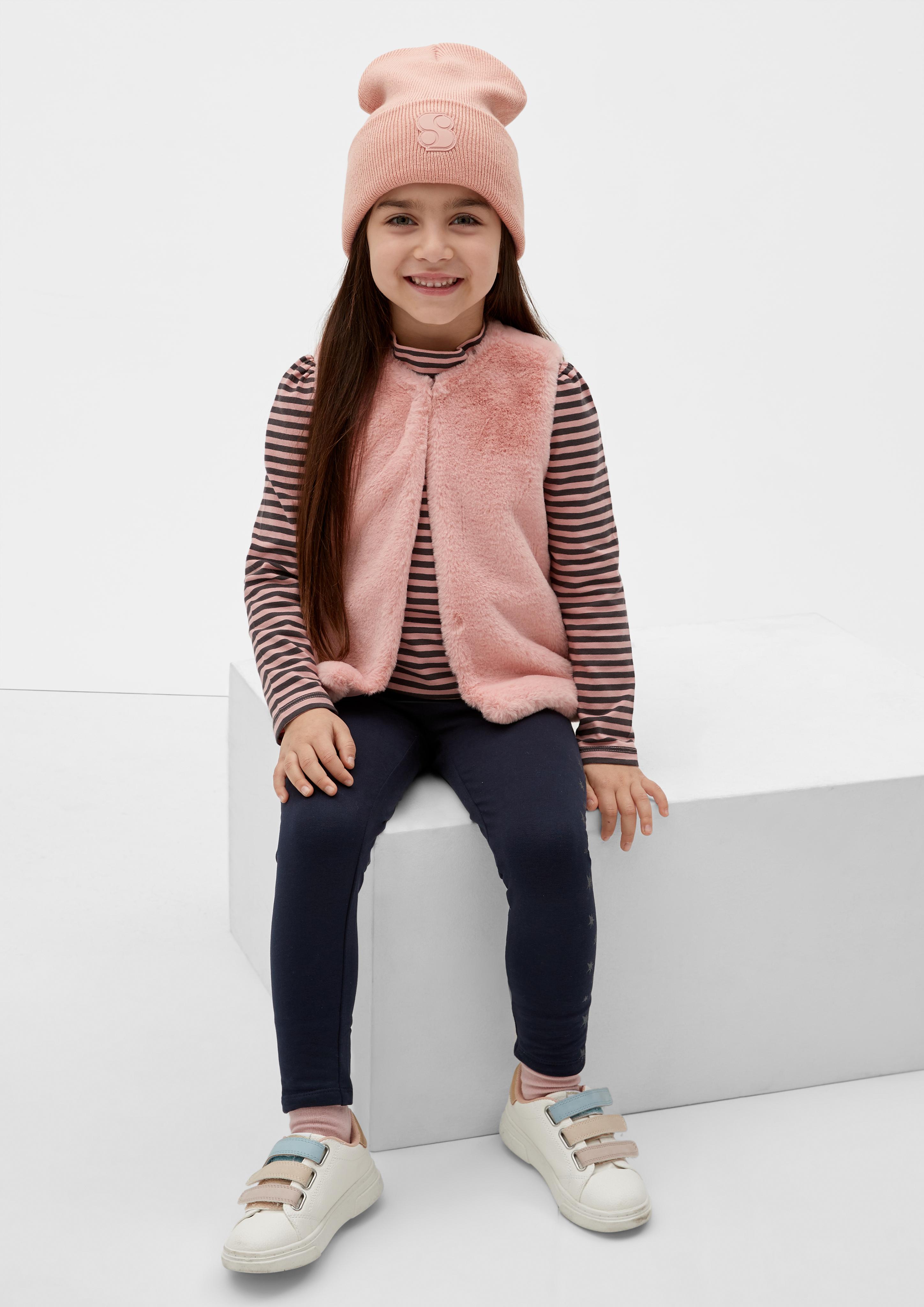 Strickmütze mit Label-Patch  2123528-4257