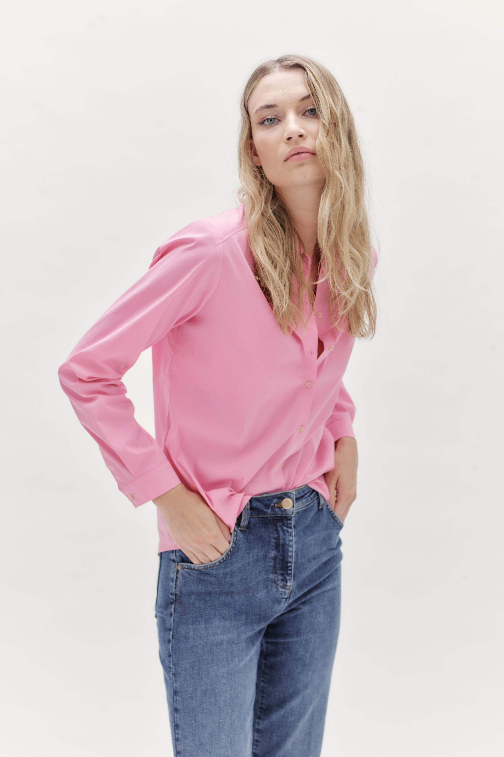 chemisier jessica pop rose fushia femme