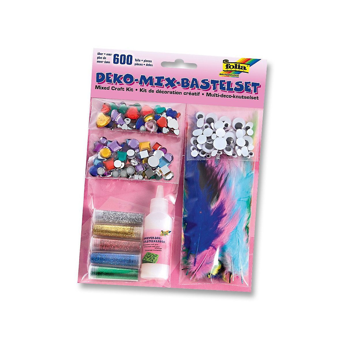 Deko-Mix-Bastelset, über 600 Teile