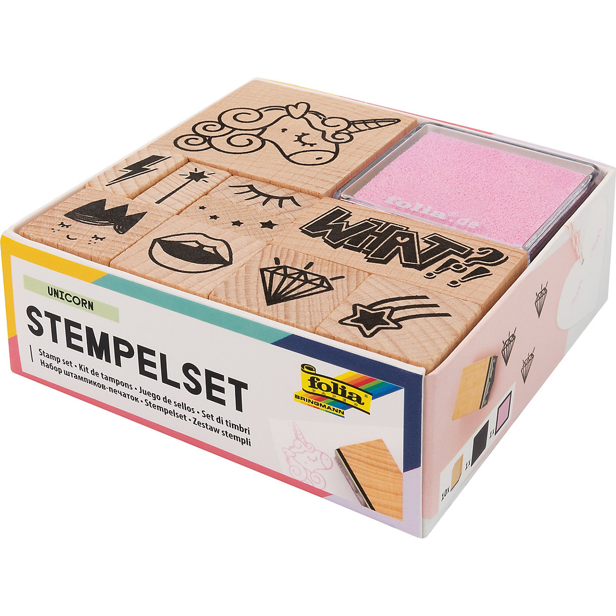 Stempelset Einhorn