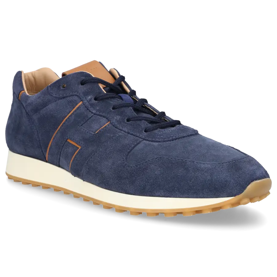 Hogan - Sneaker low H383 Veloursleder - blau