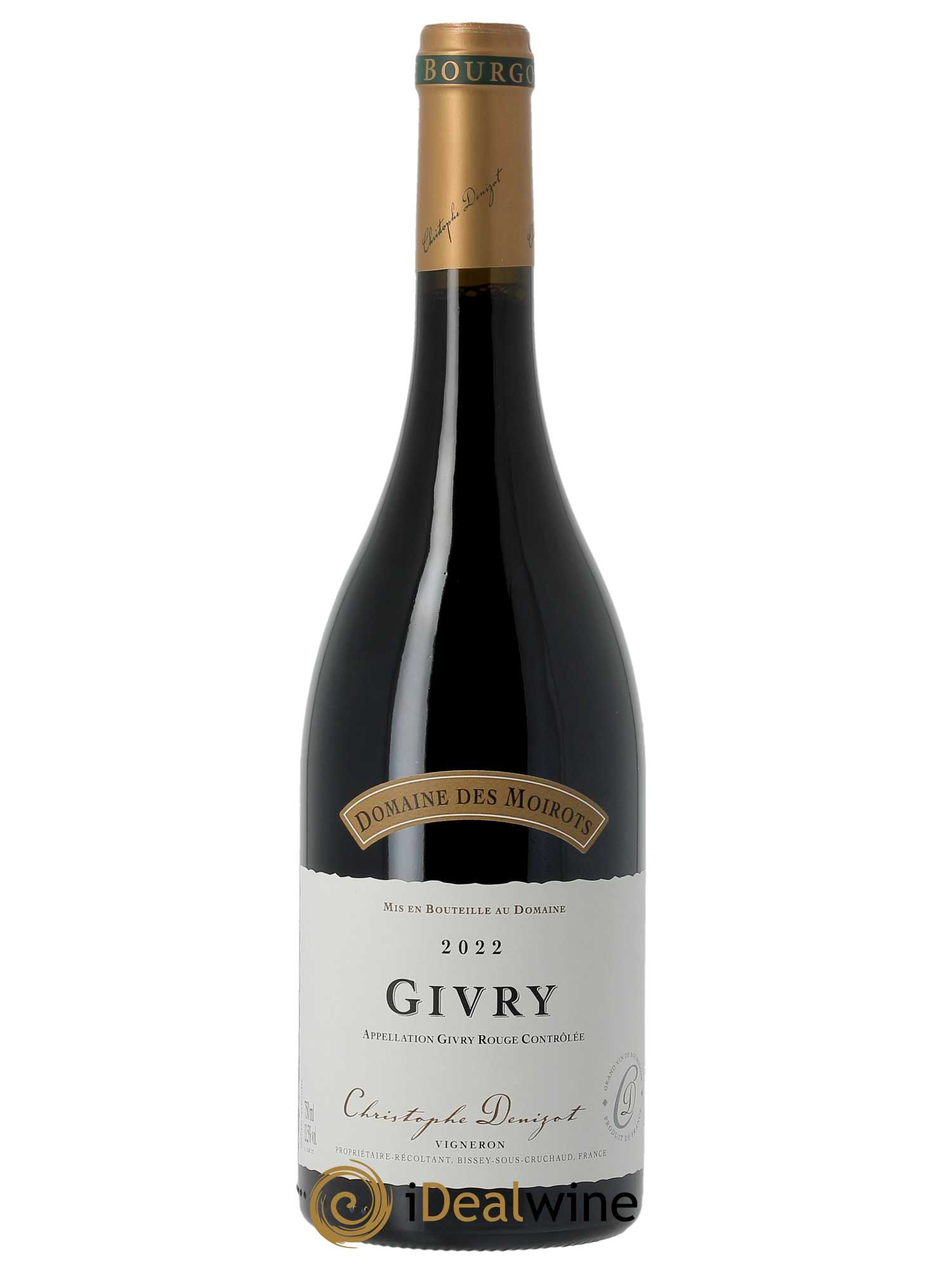 Givry Domaine des Moirots  2022 - Lot de 1 Bouteille
