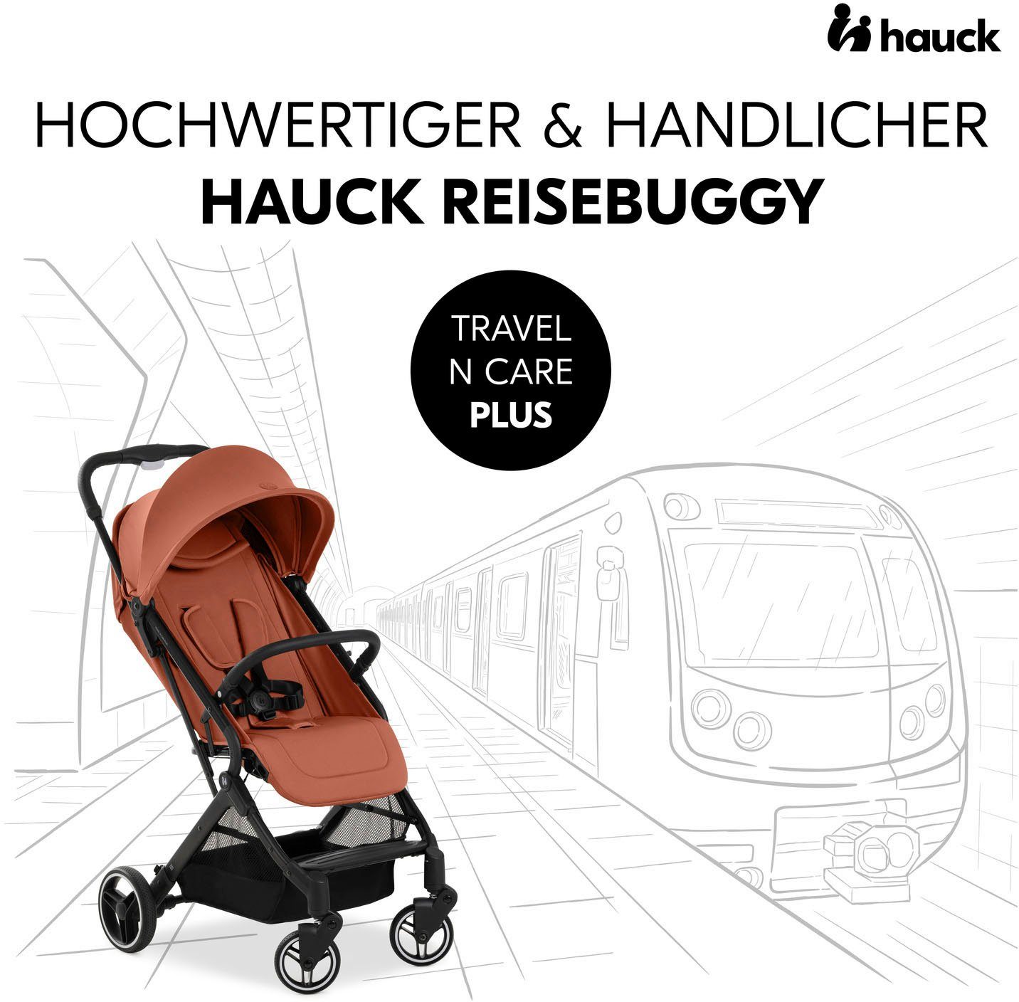 Hauck Kinder-Buggy Travel N Care Plus, cork