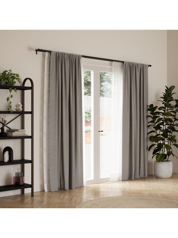 umbra Doppel-Gardinenstange Cappa schwarz  307 x 14 x 7cm in schwarz günstig kaufen onesize