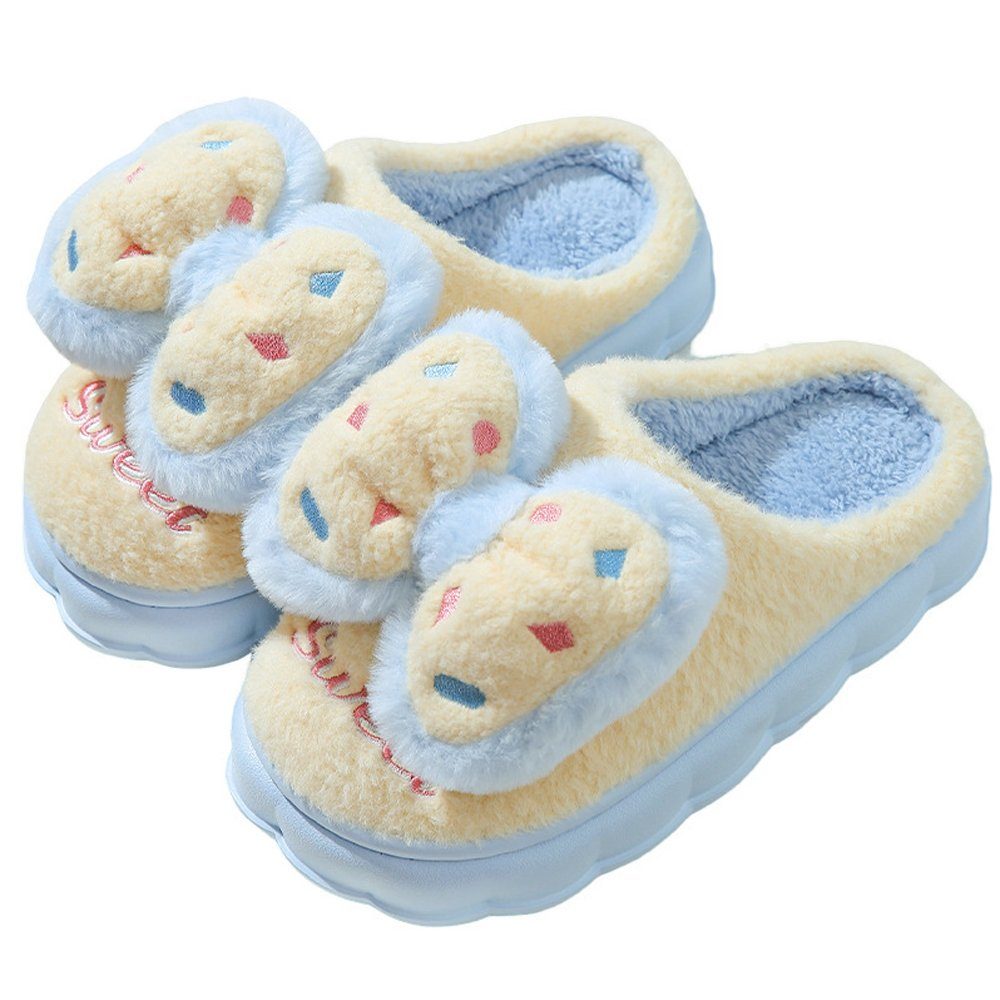 CAMILA Rutschfeste Winterhausschuhe, Unisex,weich Badeschuh (set, 1-tlg., Atmungsaktiv, weich und warm) Halten Sie die Füße warm