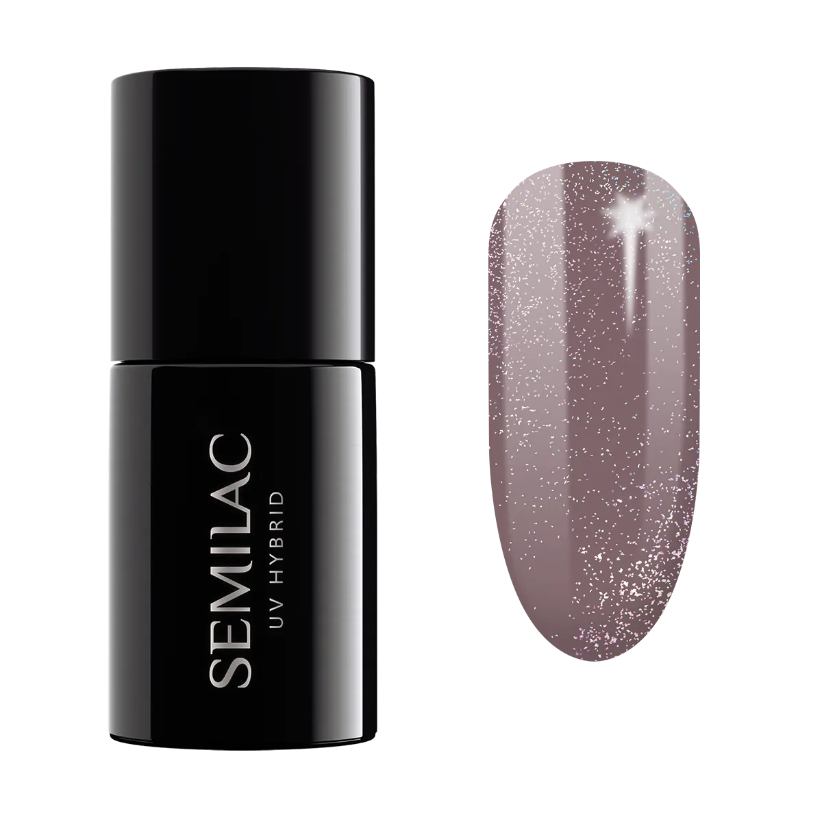 Semilac UV hibridni lak za nokte, 322 Shimmer Dust Brown