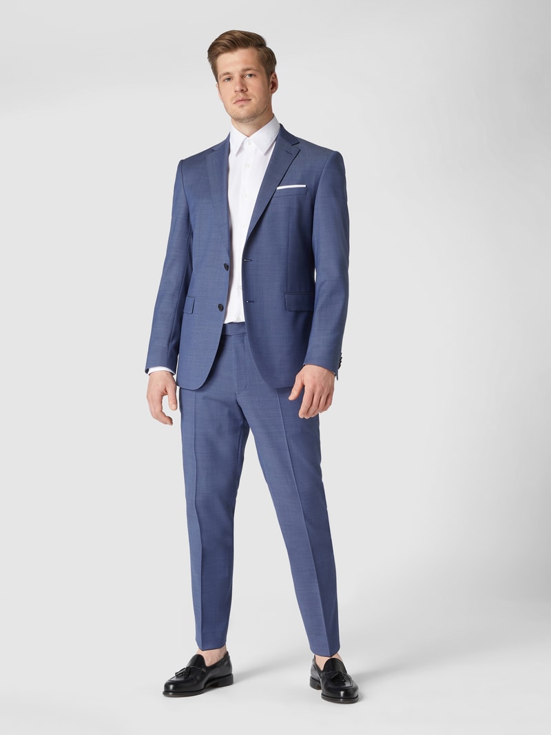 Modern Fit 2-Knopf-Sakko mit Schurwoll- und Stretch-Anteil Modell 'Finch' in royalblau