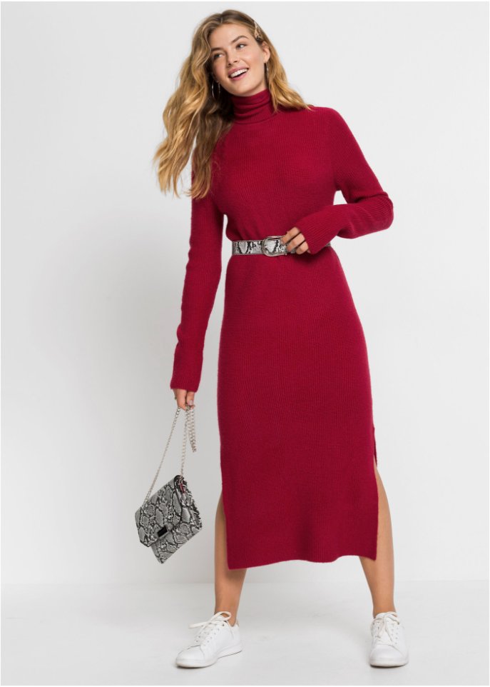 Strickkleid mit Rollkragen