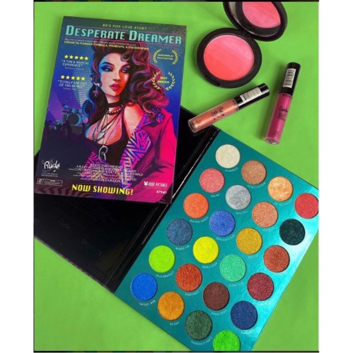 Paleta senčil za oči Rude Cosmetics DESPERATE DREAMER z 24 odtenki