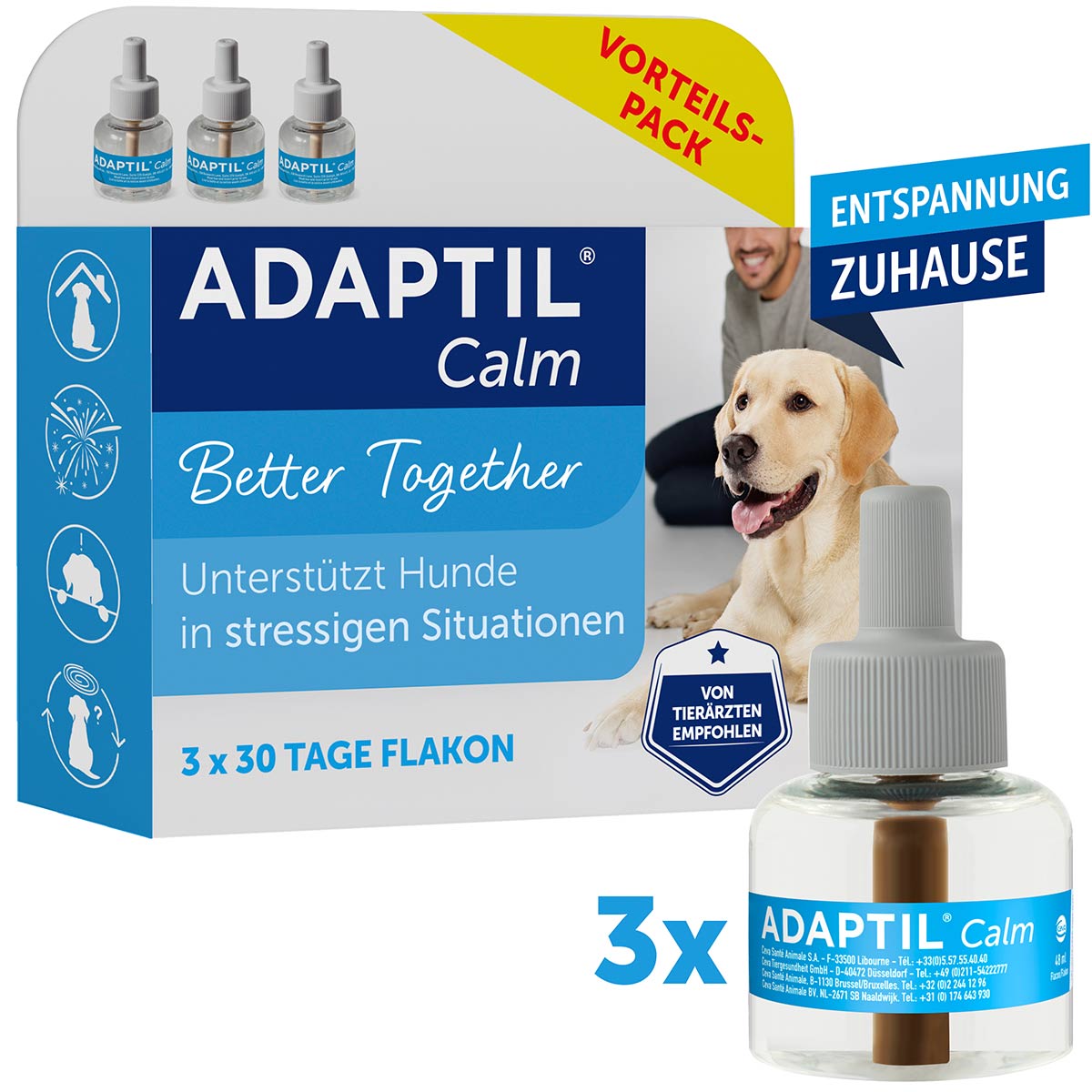 ADAPTIL Calm 3x30 Tage Vorteilspack günstig kaufen bei ZooRoyal