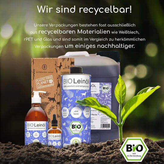 Wolfsbacher Natur Ergänzungsfutter & Aufzucht Wolfsbacher Natur Bio Leinöl 100 ml