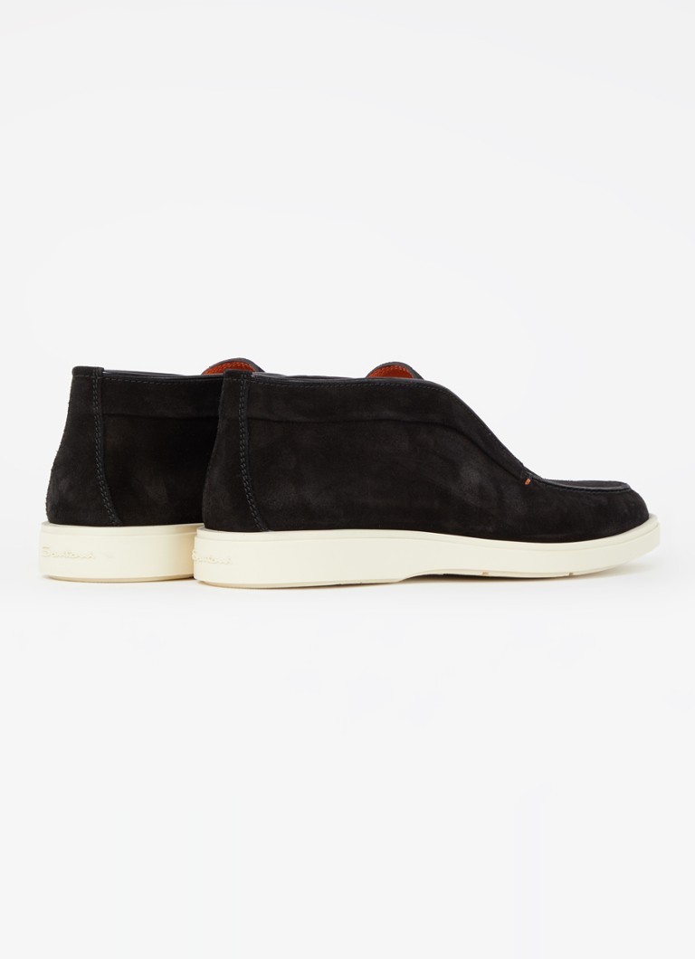 Pantofi Santoni Detroit Suede Slip-On