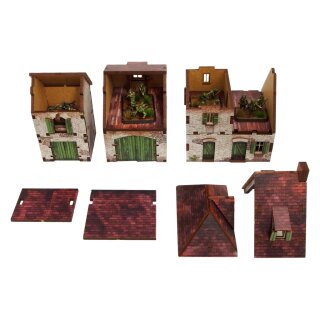 WW2 Normandy Farmhouse w. Outbuildings (PREPAINTED)