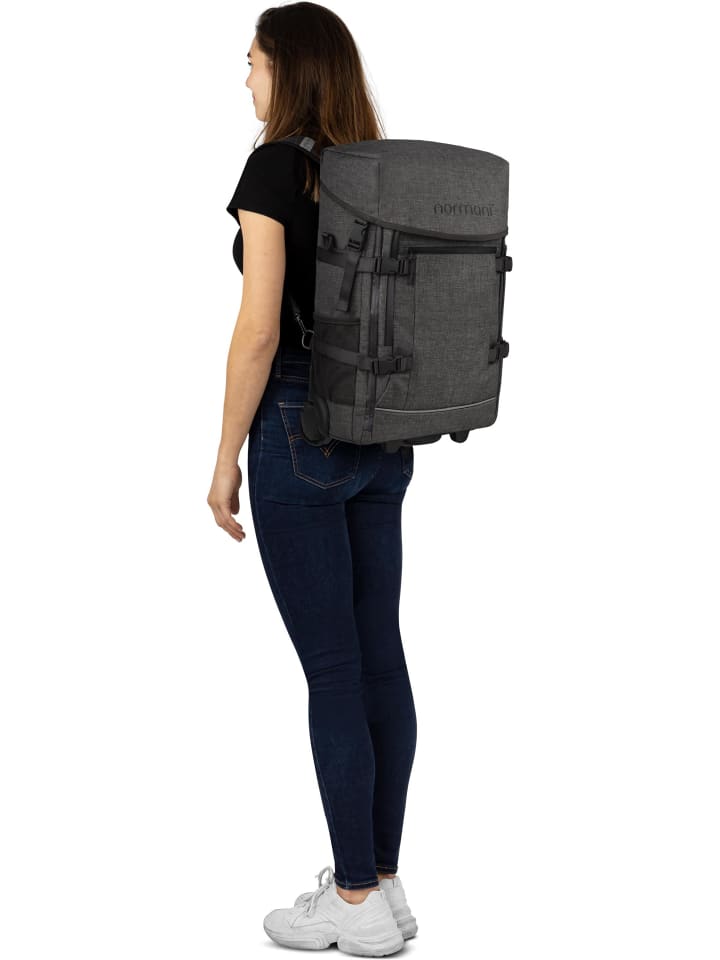 normani Rucksack-Trolley Handgepäck Nara in Anthrazit günstig kaufen onesize