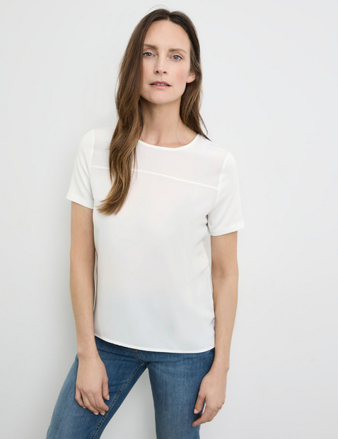 T-Shirt mit Material-Patch