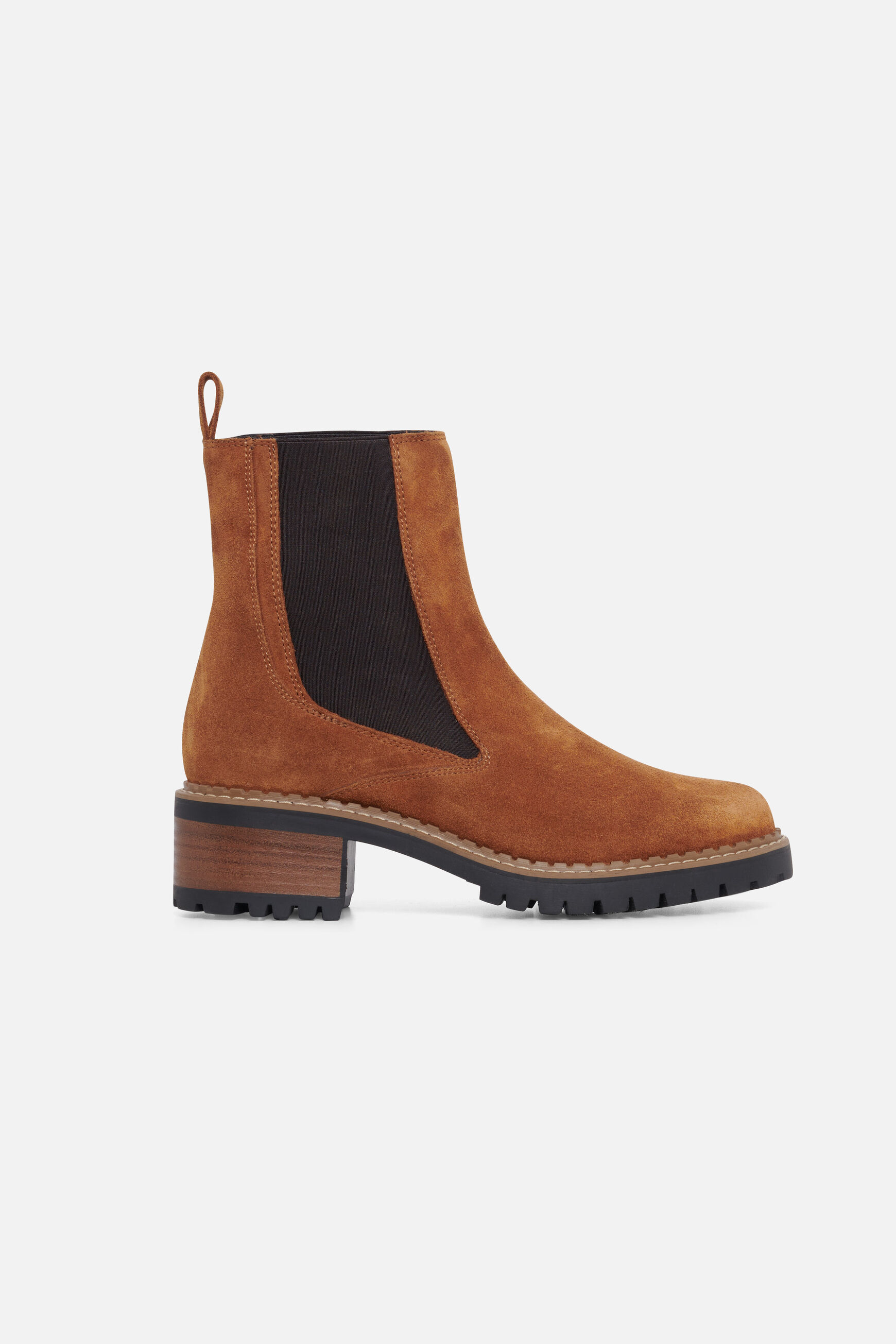 bottines nina 100% cuir camel femme