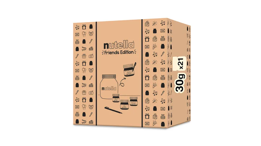 Ferrero nutella Glas mit 21 Mini-Gläschen 630 g
