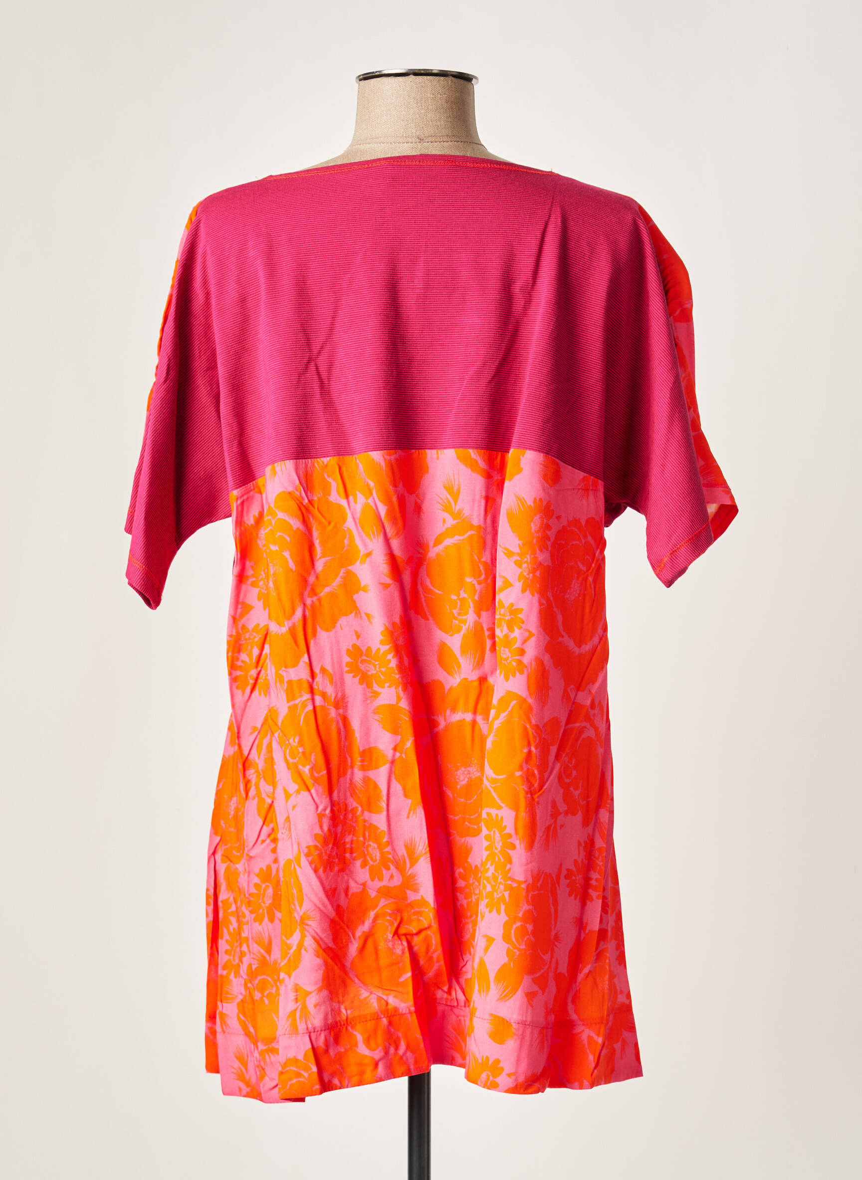 Franck Anna Tuniquemanchecourte Femme couleur orange