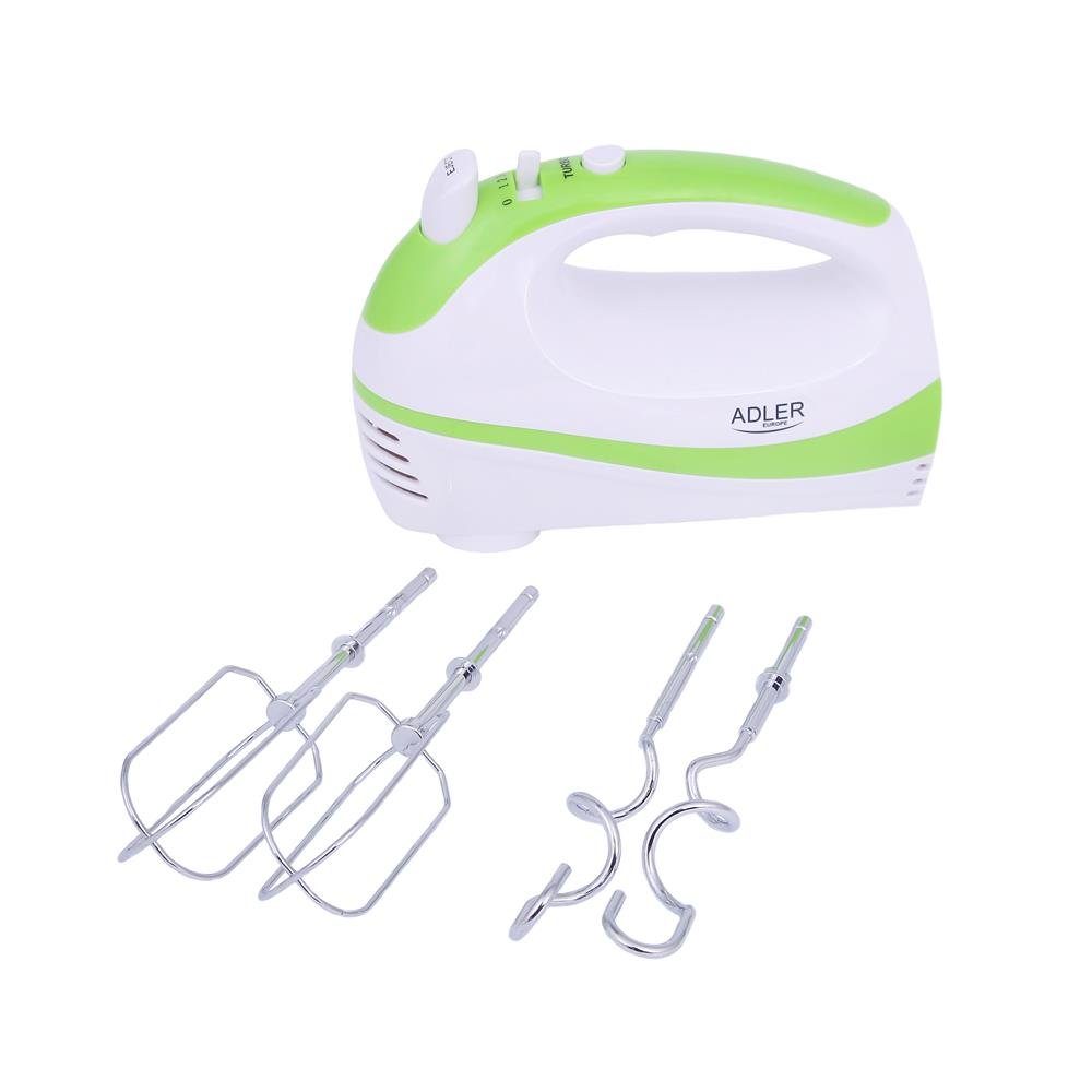 Adler Handmixer AD 4205g, Mixer, 300 Watt, 5 Geschwindigkeitsstufen, TURBO-Taste