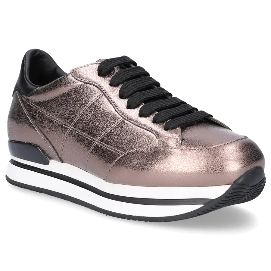 Hogan - Sneaker low Glattleder Logo bronze - braun