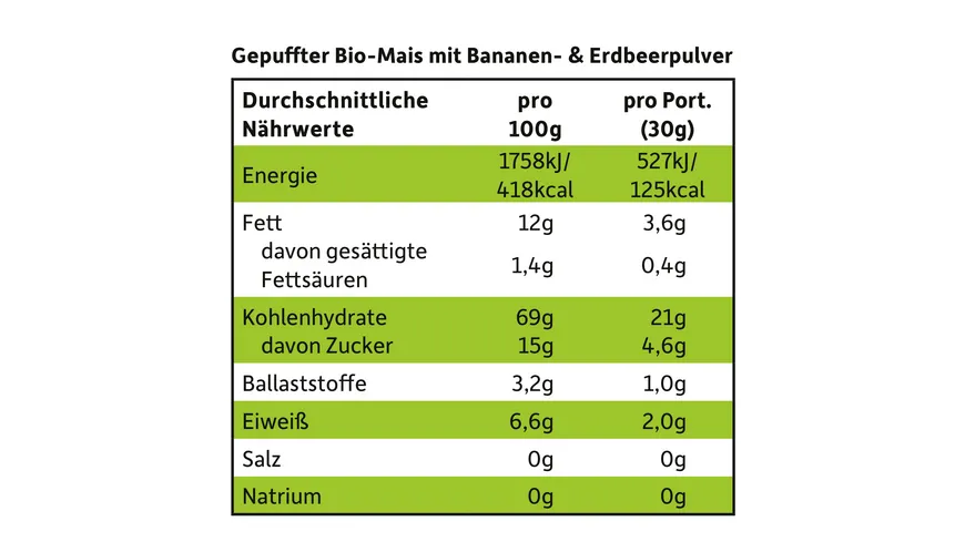 Freche Freunde Bio Knusper-Herzchen Banane & Erdbeere 30 g