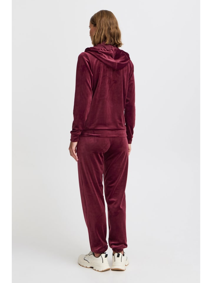 Oxmo Jogginganzug OXMitta 21800134-ME  Lounge-Set in Nicki-Optik in Rot günstig kaufen