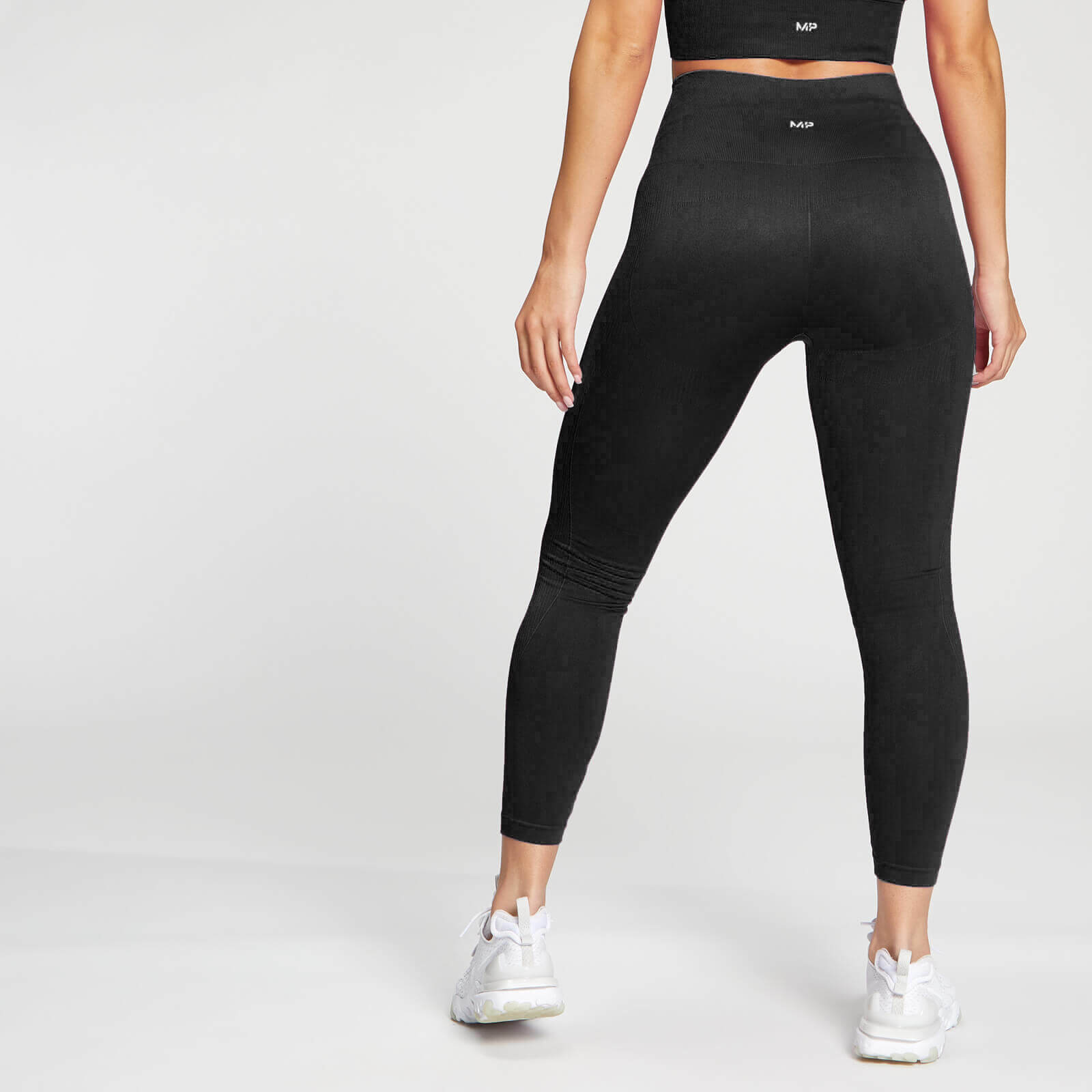 Legging ⅞ sans coutures MP Shape pour femmes – Noir