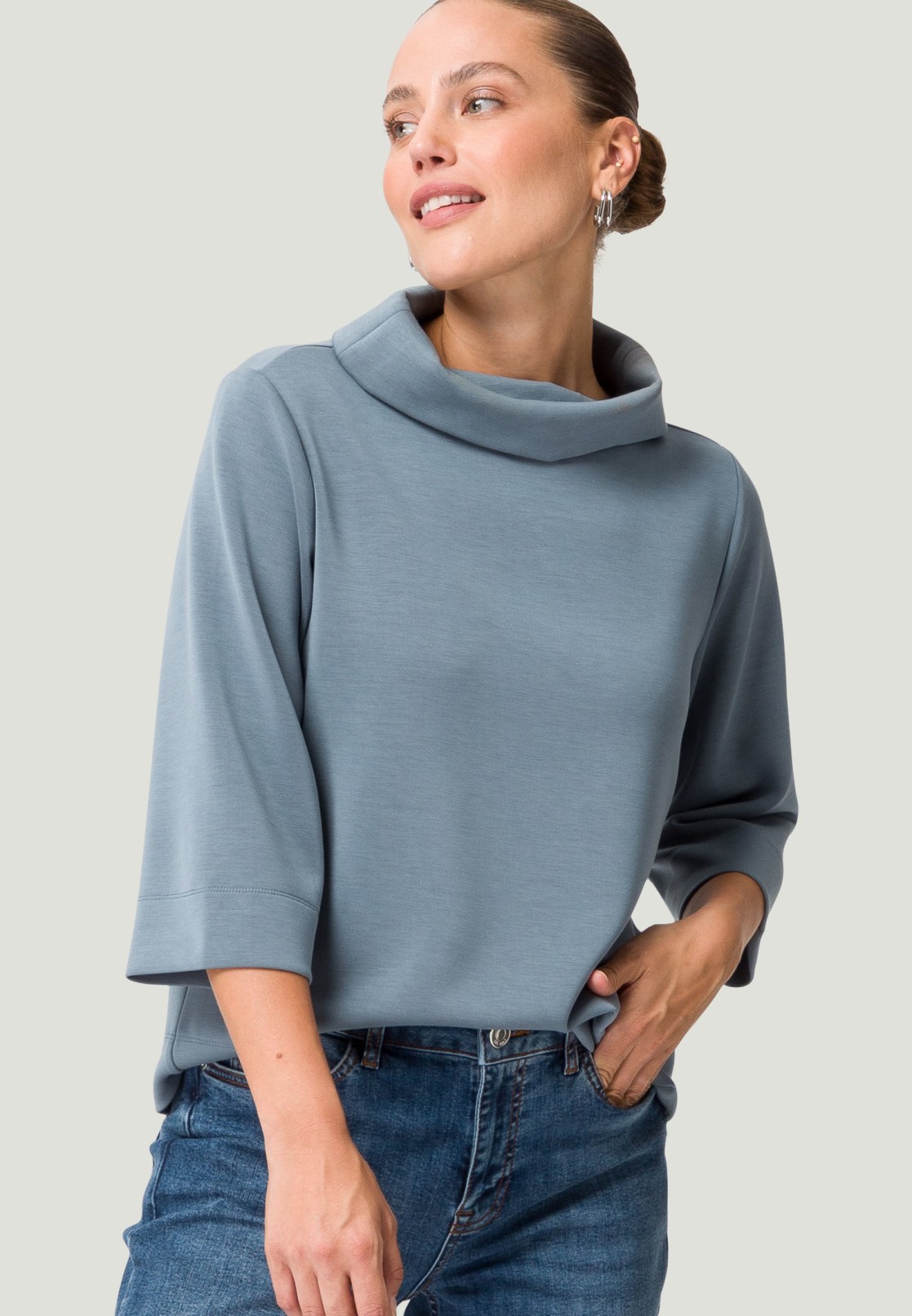 Sweatshirt aus softem Modal Mix