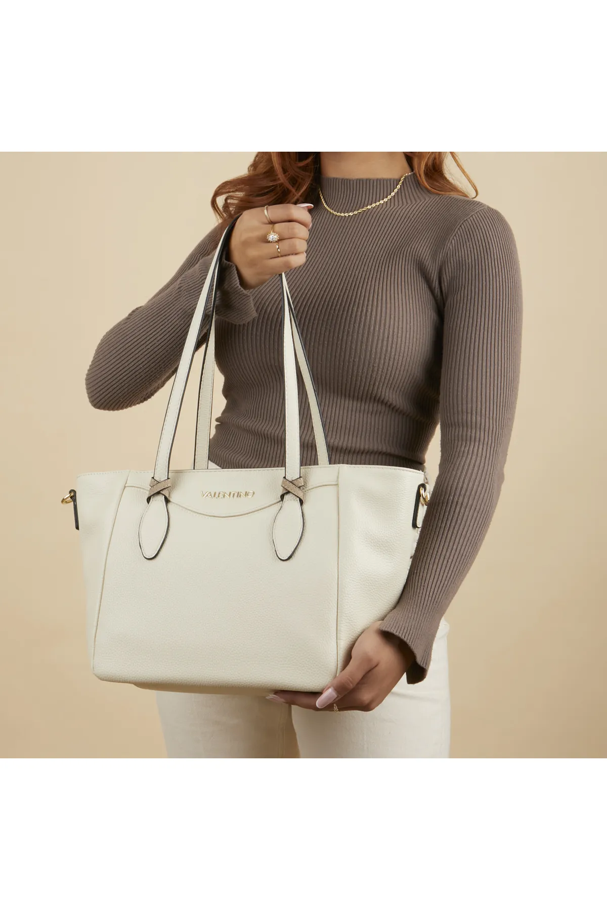 Valentino Bags  Shopper VBS7AP01BIANCO