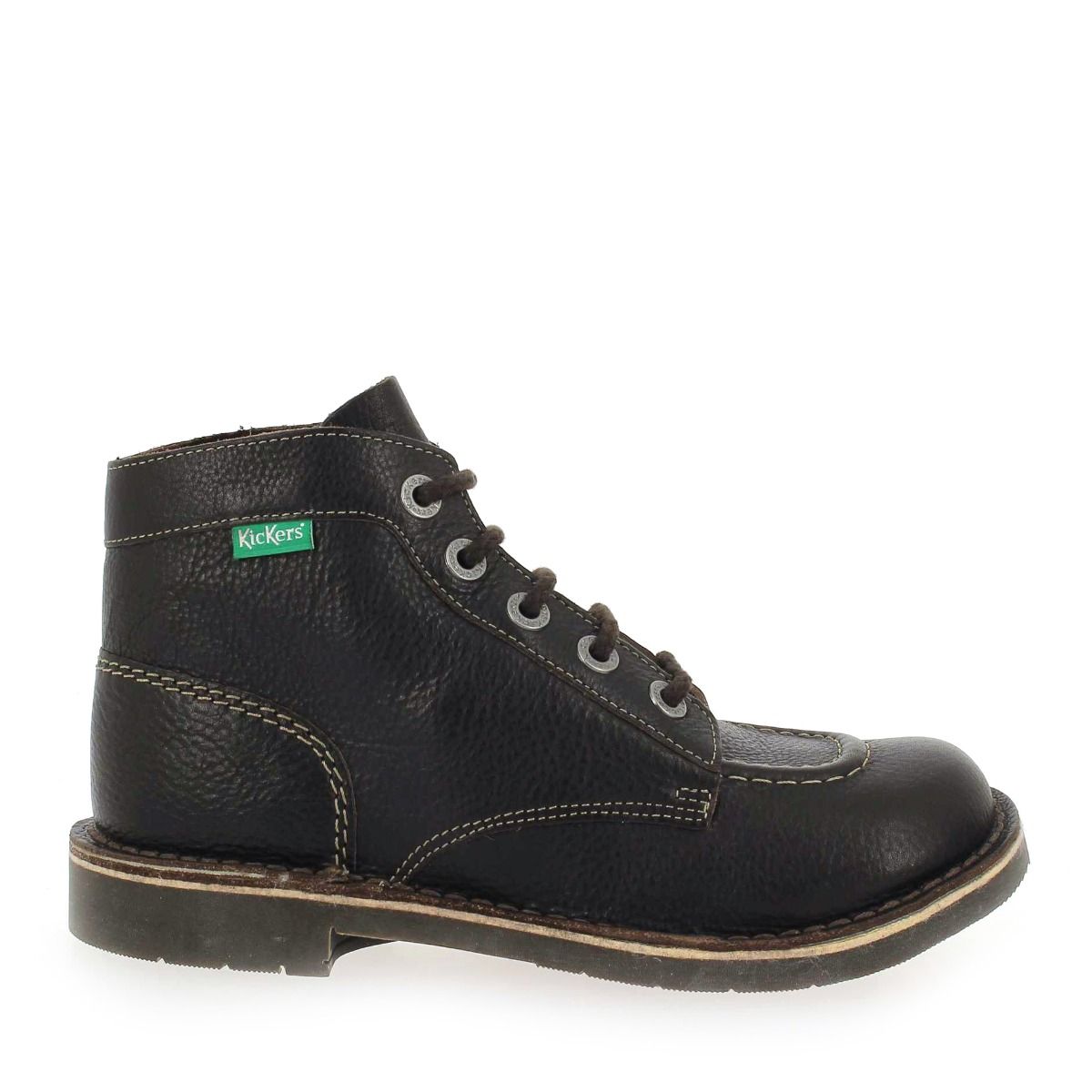 Kickers  KICK COLOR CUIR - Marron