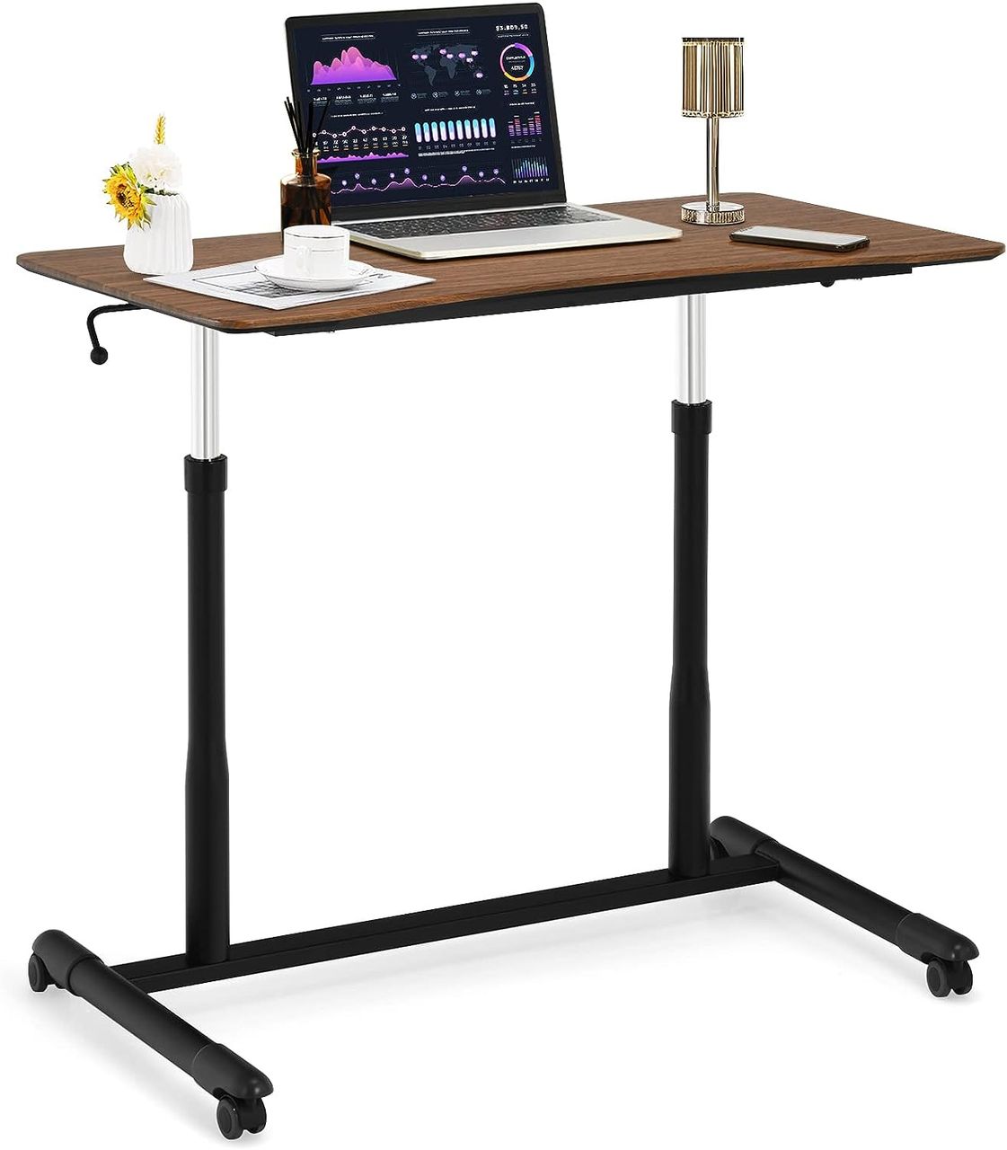 Costway COSTWAY Computertisch höhenverstellbar von 70-107cm