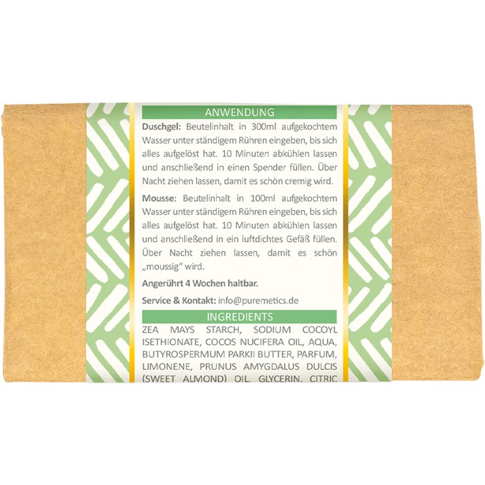 Duschgel-Pulver Limette