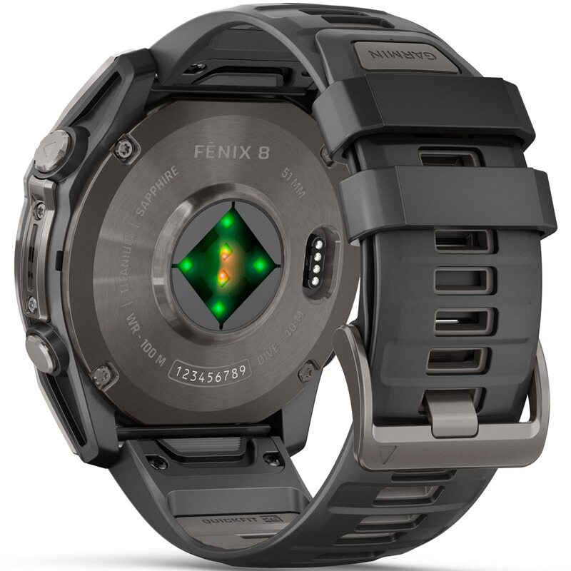 GARMIN Armbanduhr Fenix 8 Sapphire &ndash; AMOLED 51 mm