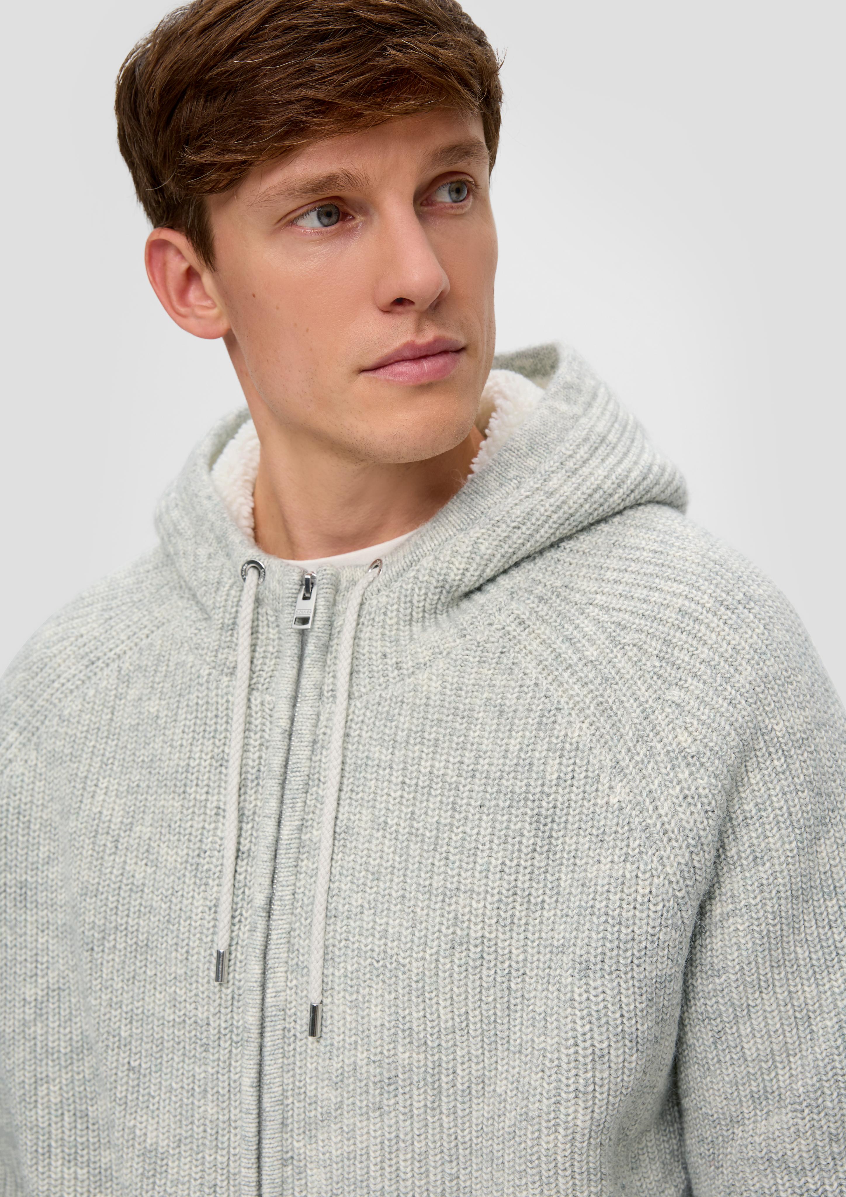 Fleecejacke mit Kapuze  2137420-94X0