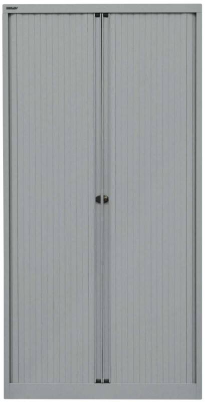 Bisley Rollladenschrank EuroTambour Silber 1.000 x 430 x 1.980 mm