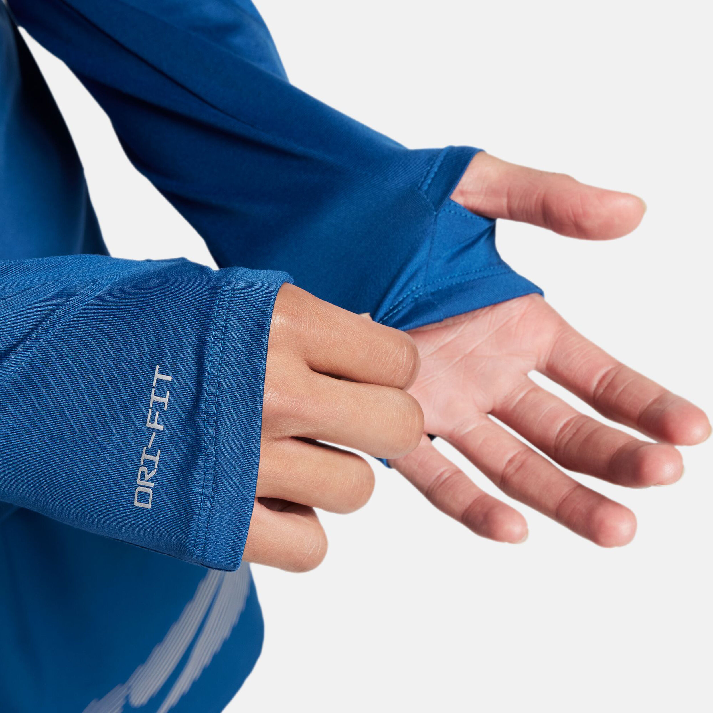 Dri-Fit Element Flash Half-Zip Laufshirt Herren - Blau