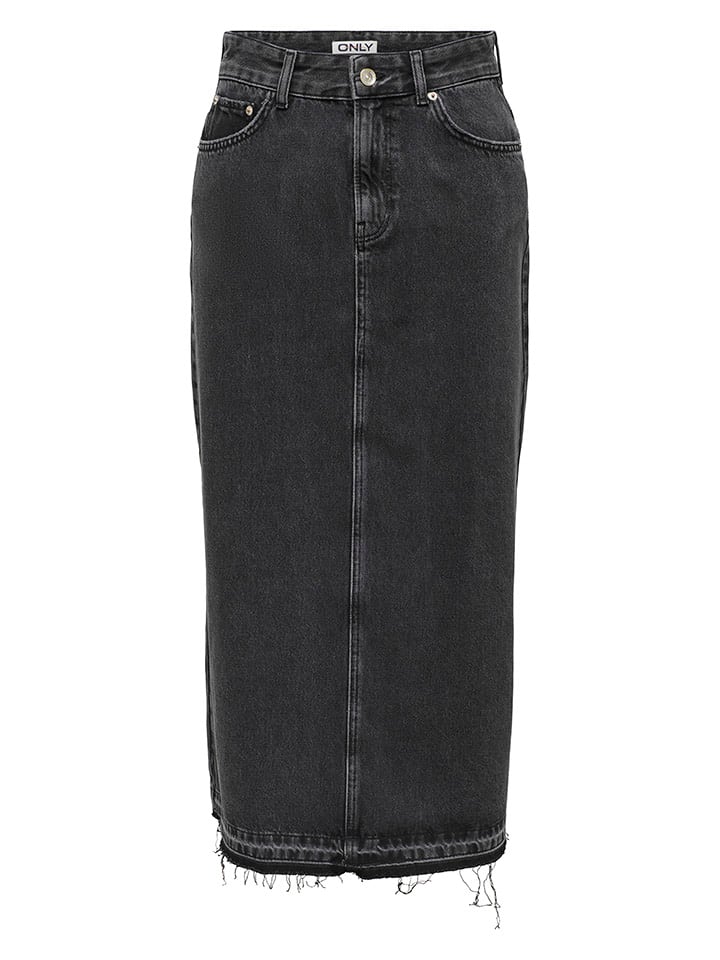 ONLY Jeansrock in Anthrazit günstig kaufen