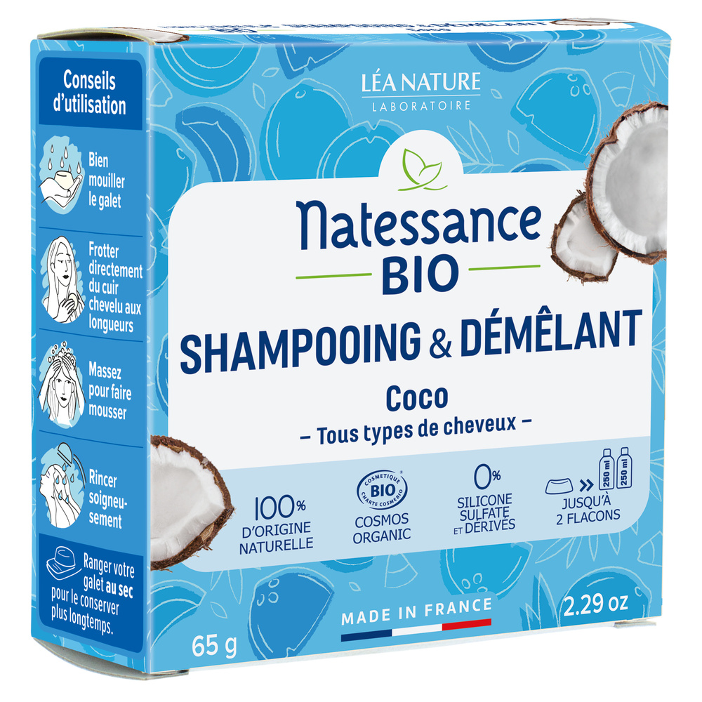 natessance Shampooing & Démêlant Coco bio Shampooing